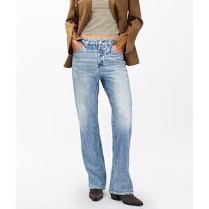 Rag and Bone Miramar Shea Straight Pants Cotton Terry in Tessa Size 28